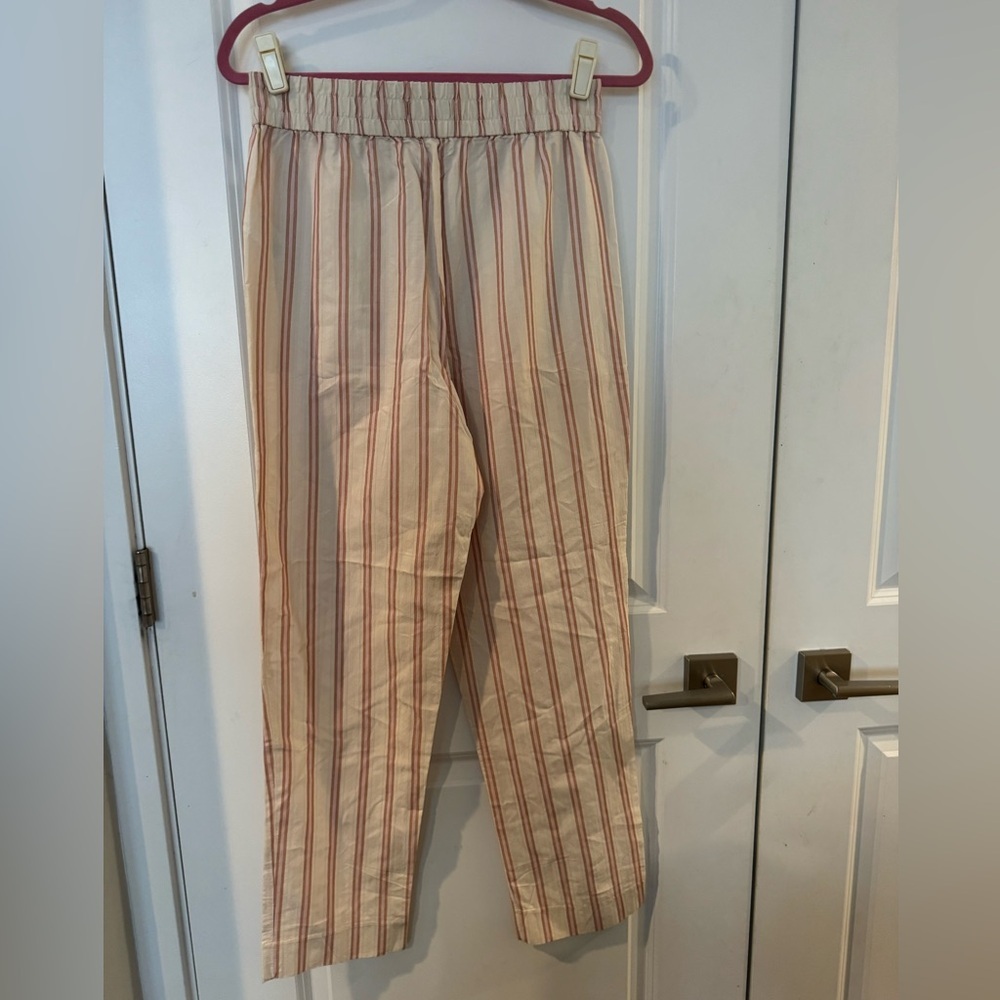 J. Crew Pull-on cotton-blend pant in stripe NWT - Picture 3 of 5